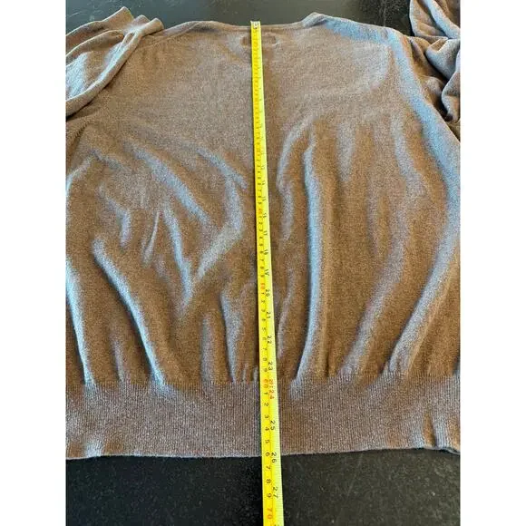 Article 365 Brown Cotton Cashmere Knit Sweater XL Long Sleeve Pullover - Picture 7 of 7